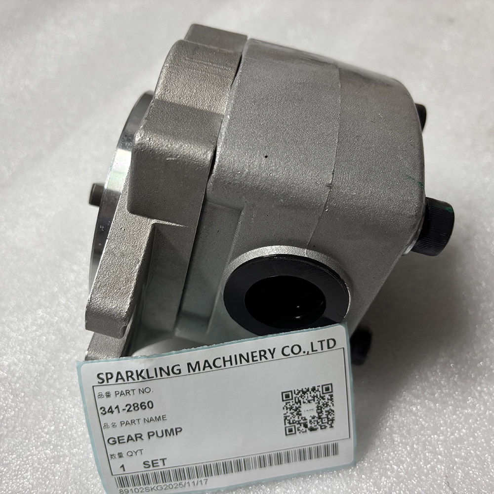 CAT excavator hydraulic gear pump 341-2860 shaft and flange