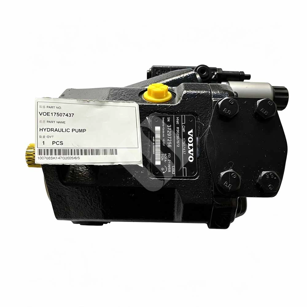 Genuine VOE17507437 Hydraulic Pump for Volvo A40G Articulated Hauler Volvo-articulated-hauler-hydraulic-pump-assembly-VOE17507437-packaging