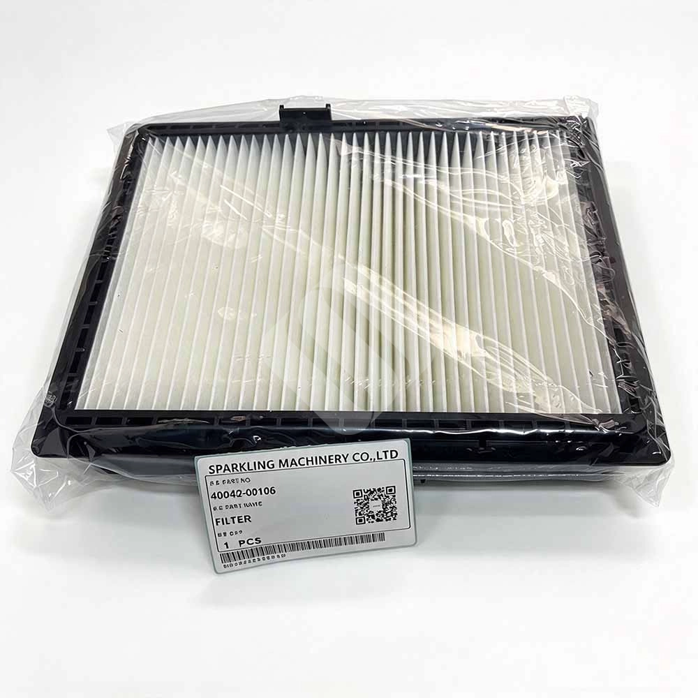 Genuine OEM 400402-00106 Hydraulic Pilot Filter for Doosan Develon DX140LC-3 & DX160W-3 Doosan-DX160W-3-replacement-pilot-filter-40040200106-endcap-seal-close-up