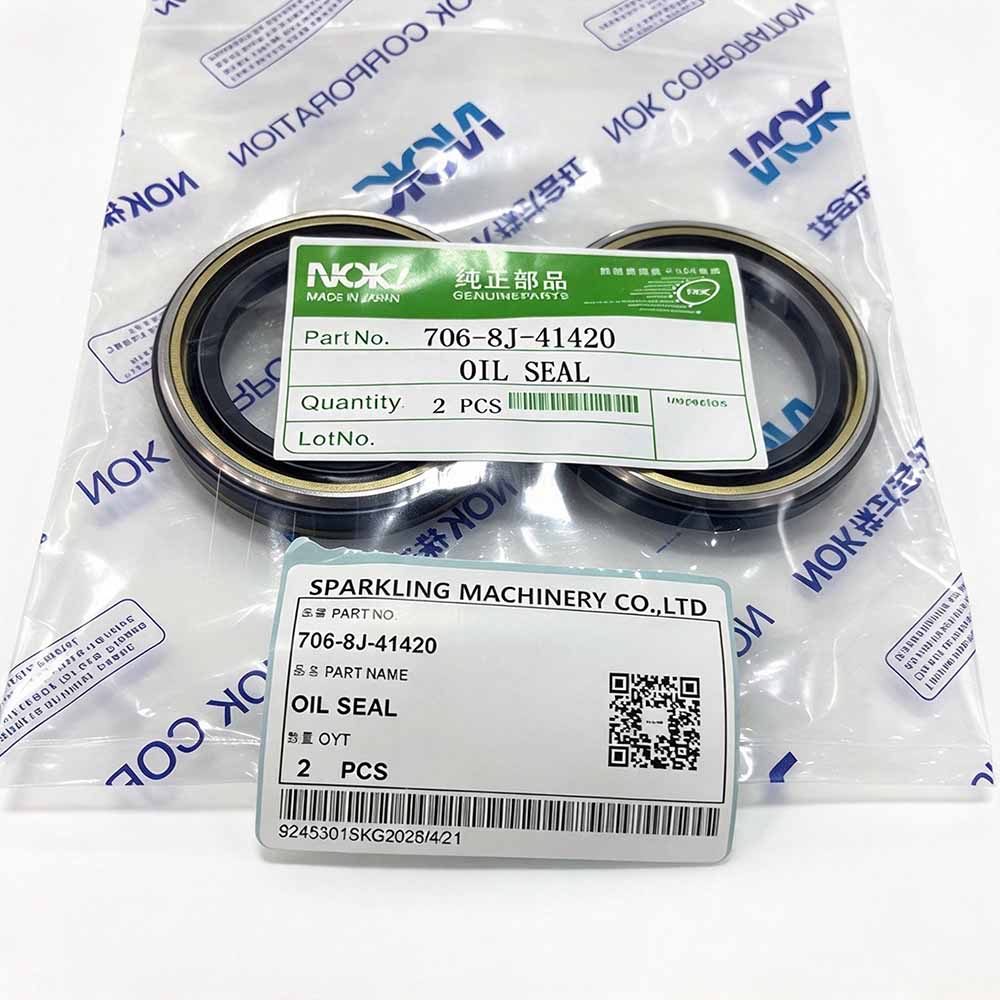 Komatsu-PC400-7-replacement-hydraulic-motor-seal-706-8J-41420-lip-close-up