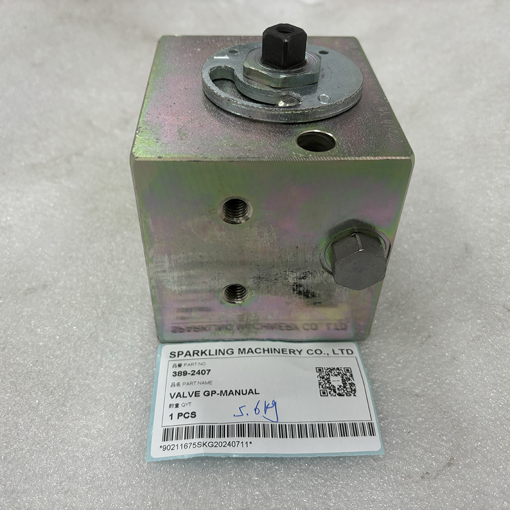 Valve GP‑Manual, 389‑2407, CA3892407, Caterpillar manual valve, Cat excavator auxiliary valve, Cat 323F valve, Cat 320C valve, Cat M325D valve, Cat 355 valve, Cat hydraulic shut‑off valve, OEM Cat valve.