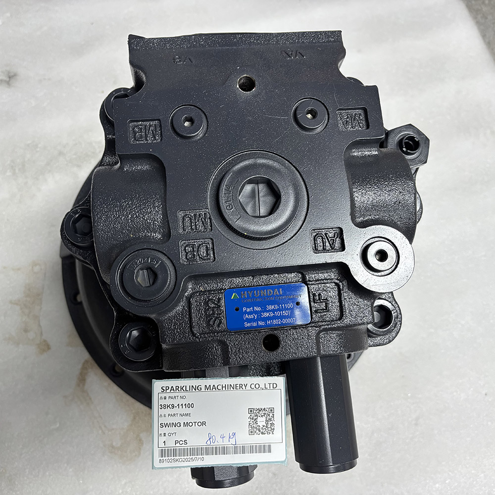 SPARKLING MACHINERY CHINA AFTERMARK 38K9-11100 38K9-10150 SWING MOTOR NEW FOR HYUNDAI EXCAVAOTR R300-9S HX300 R290LC-7 R290LC-9
