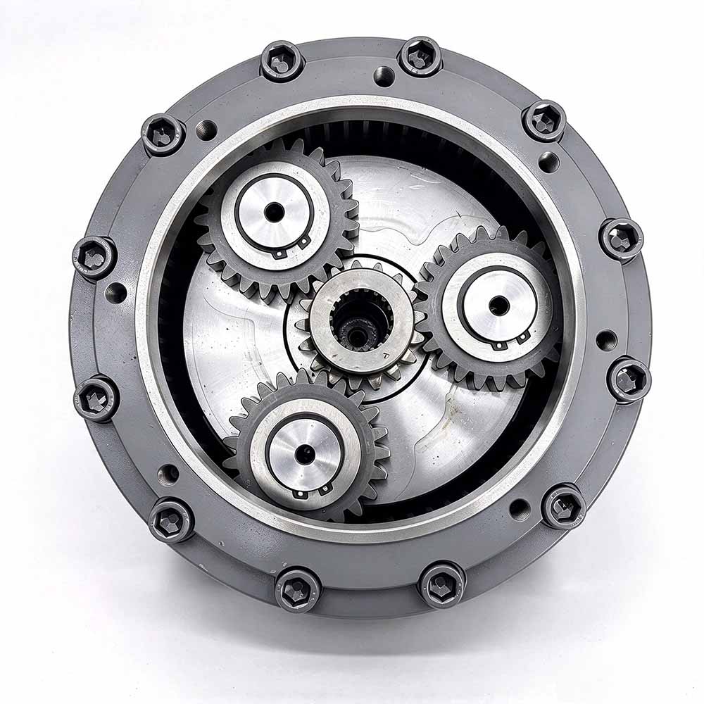 Volvo-EC200D-replacement-swing-reducer-14541069-output-shaft-close-up