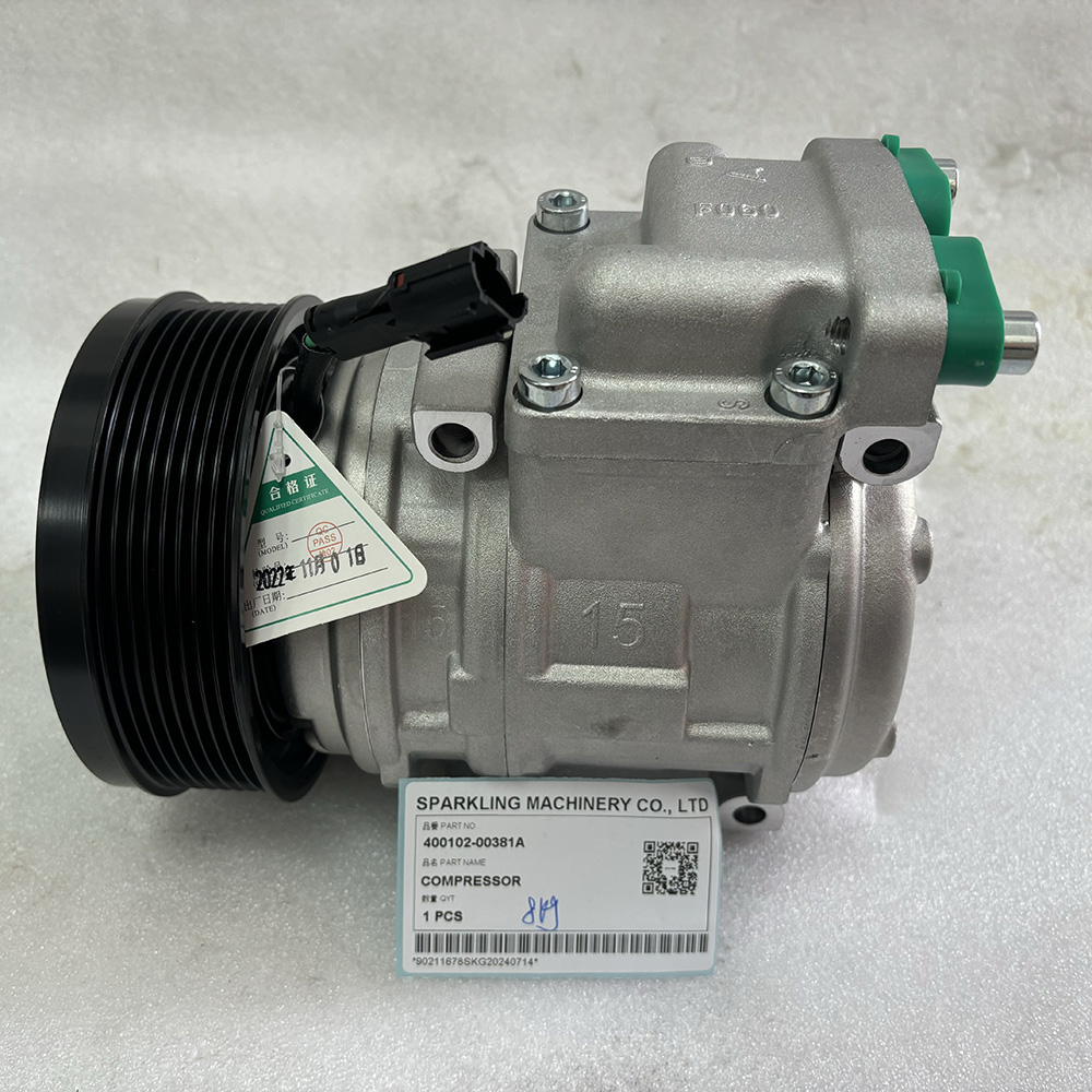 DOOSAN EXCAVATOR DX225 DX340LC 400102-00381A K1057338 COMPRESSOR
