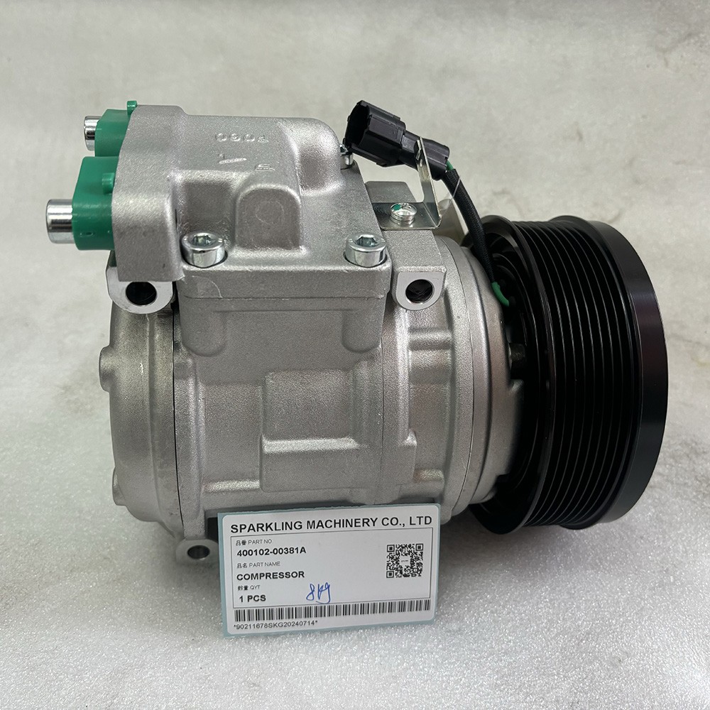 DOOSAN EXCAVATOR DX225 DX340LC 400102-00381A K1057338 COMPRESSOR