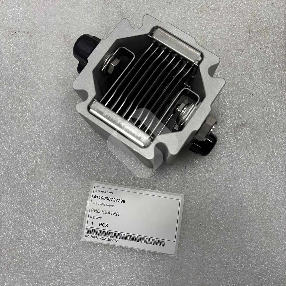 12-Volt 3-Amp 8KW 4110000727296 Pre-Heater - Construction Machinery Spare Parts Durable 8KW pre-heater for construction machines, 12V 3A, part number 4110000727296
