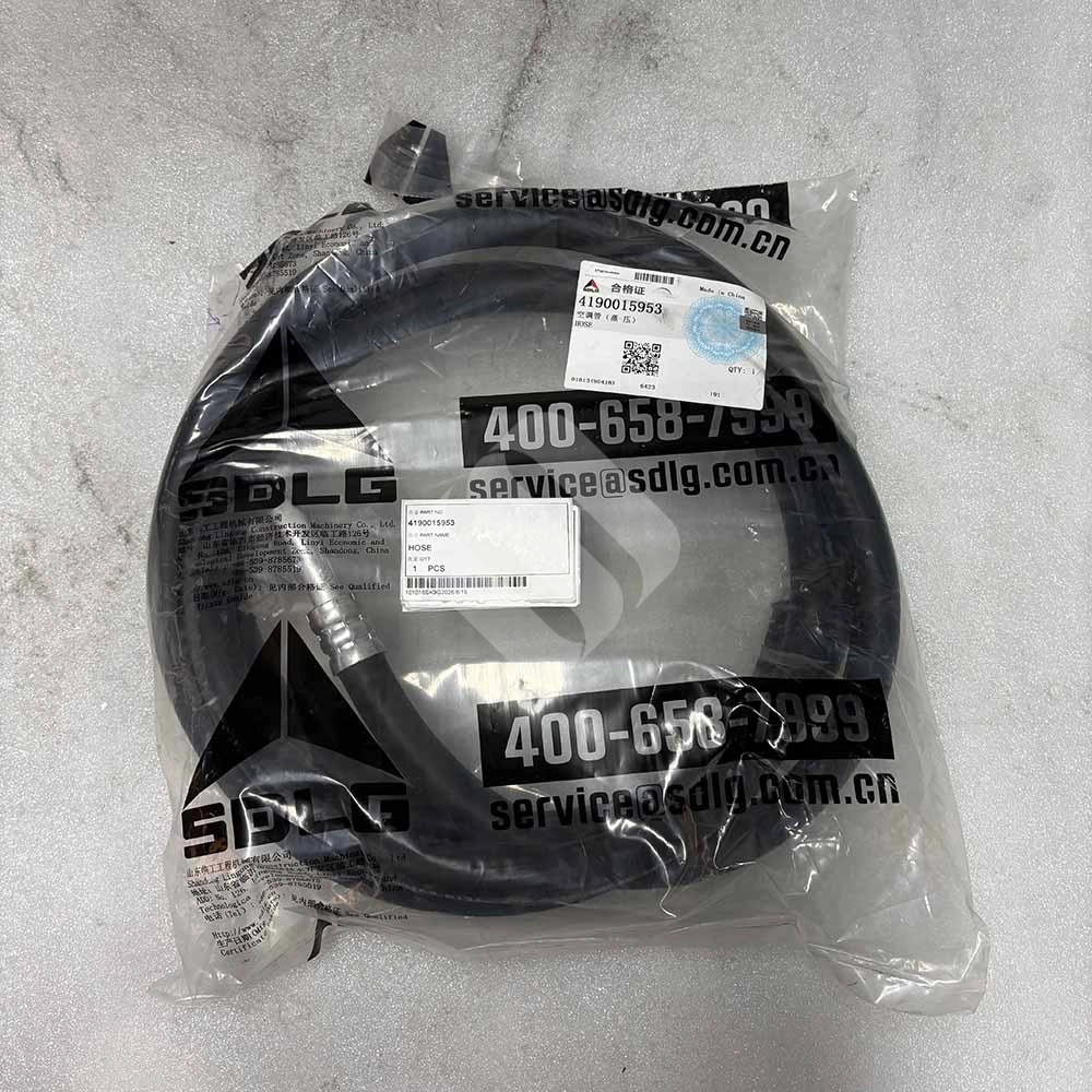 Genuine OEM 4190015953 Hydraulic Hose for SDLG E6210F, E6225F, E6300F & E6360F SDLG-E6300F-E6360F-excavator-hydraulic-line-4190015953-packaging