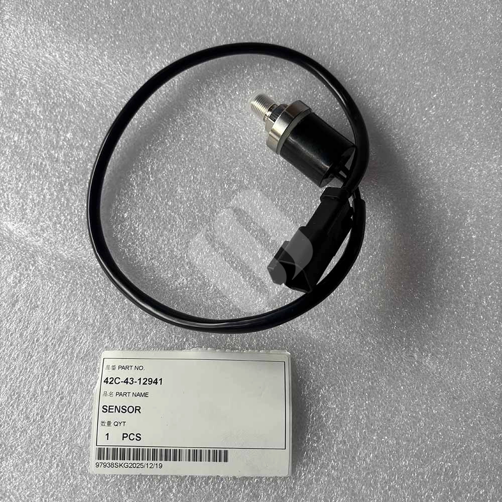 42C-43-12941 Sensor for Komatsu WA300L WA320 HM300-1 HM350-1 Heavy Equipment Replacement Part Close-up of 42C-43-12941 Komatsu replacement sensor