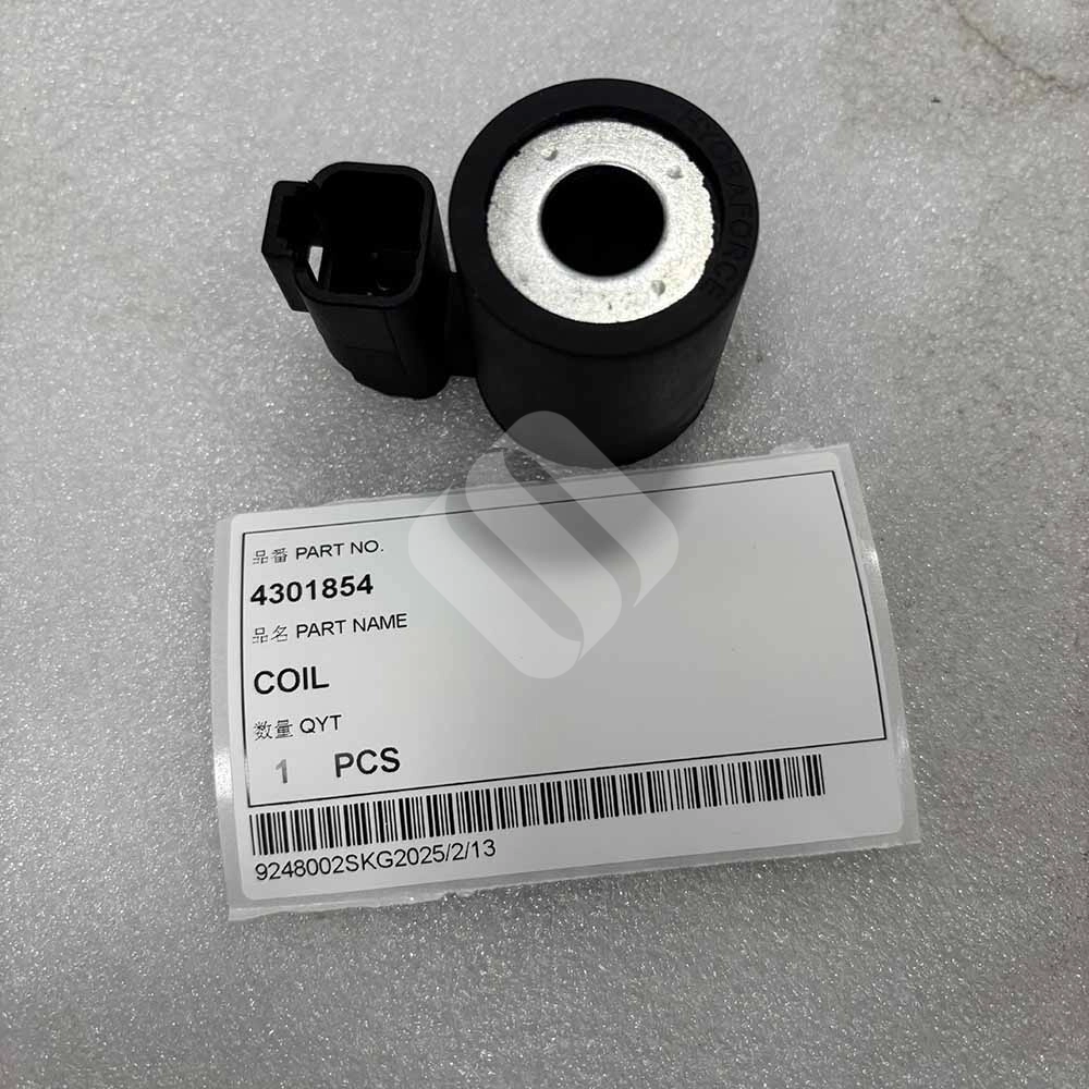 24VDC 4301854 Coil for Hitachi & John Deere Excavators – Construction Machinery Spare Part 24VDC 4301854 Coil for Hitachi Excavators – Hydraulic Valve Component