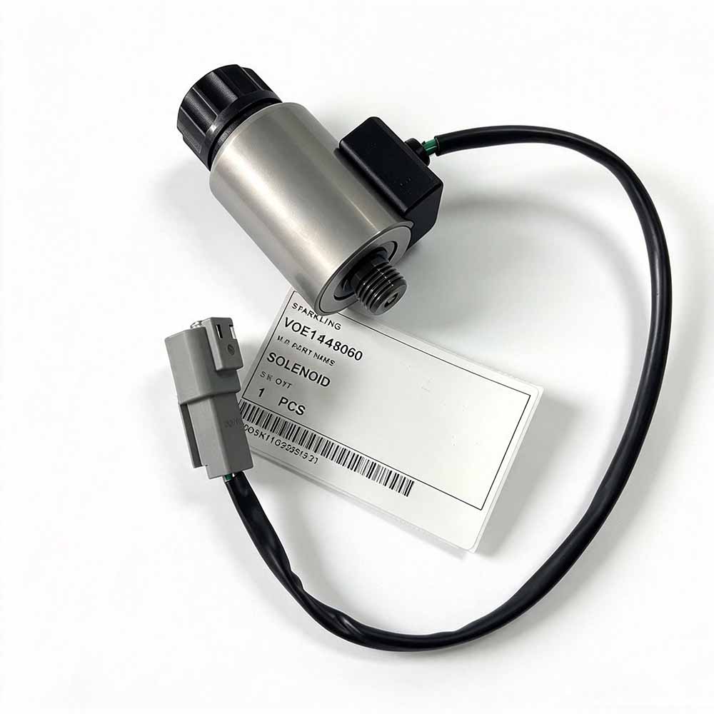 Genuine-Volvo-VOE17448060-hydraulic-solenoid-valve-side-view