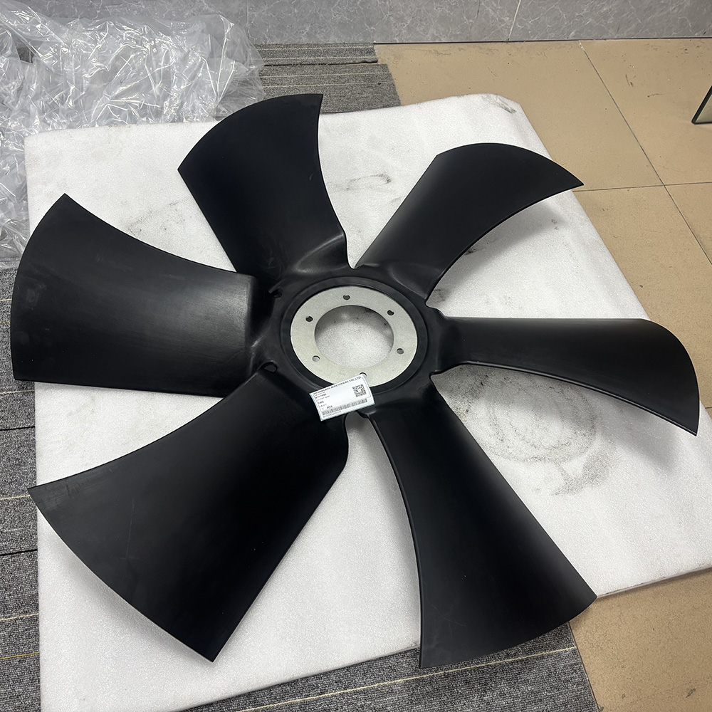 Caterpillar spider fan assembly, CA5117558 fan, 511-7558 CAT fan, CAT MH3250 cooling fan, 6-blade fan spider, material handler fan parts, CAT cooling system parts, MH3250 fan assembly, Caterpillar radiator fan