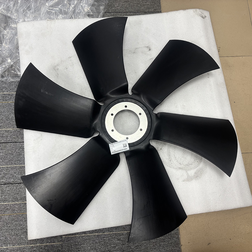 Caterpillar spider fan assembly, CA5117558 fan, 511-7558 CAT fan, CAT MH3250 cooling fan, 6-blade fan spider, material handler fan parts, CAT cooling system parts, MH3250 fan assembly, Caterpillar radiator fan