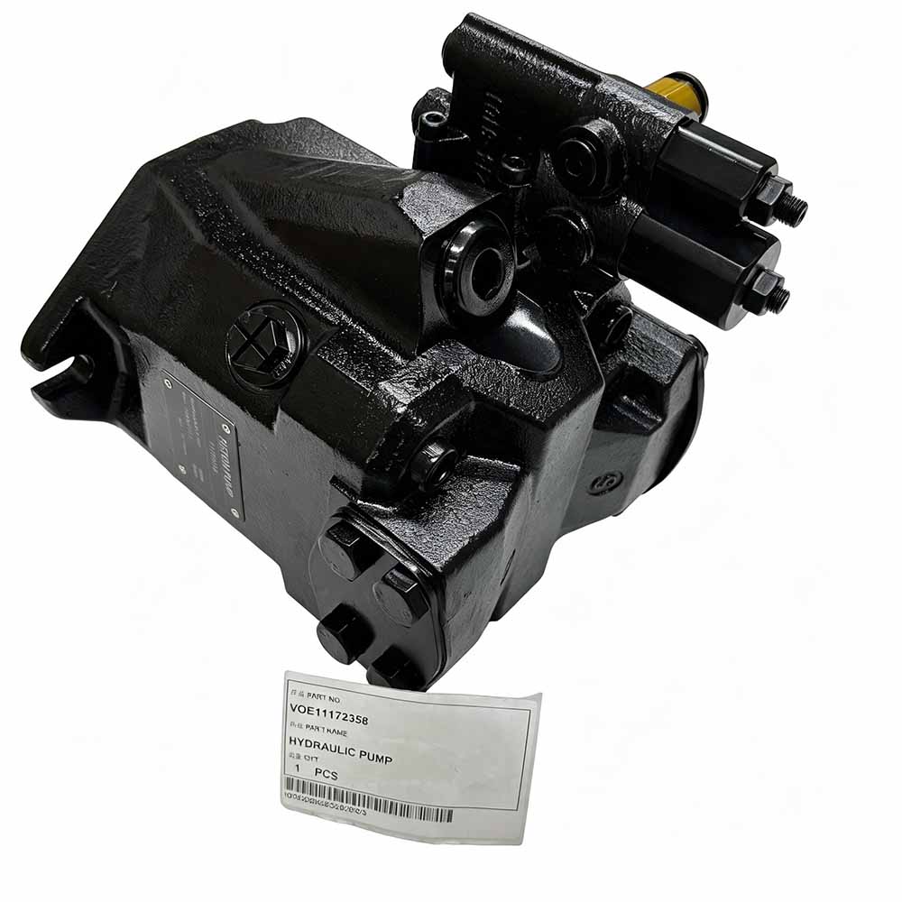 Genuine VOE11172358 Hydraulic Pump for Volvo L60E, L60F & L70E Genuine-Volvo-VOE11172358-hydraulic-piston-pump-side-view