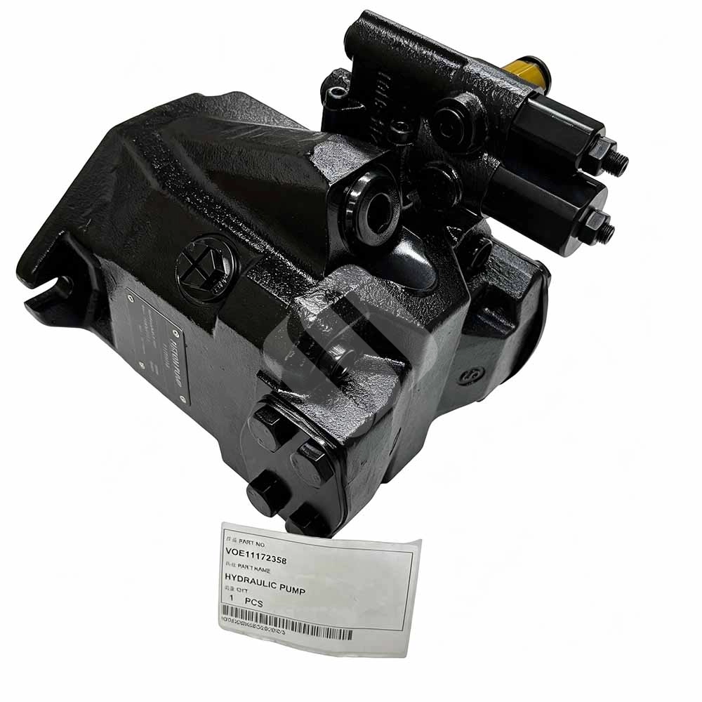 Genuine VOE11172358 Hydraulic Pump for Volvo L60E, L60F & L70E Genuine-Volvo-VOE11172358-hydraulic-piston-pump-side-view