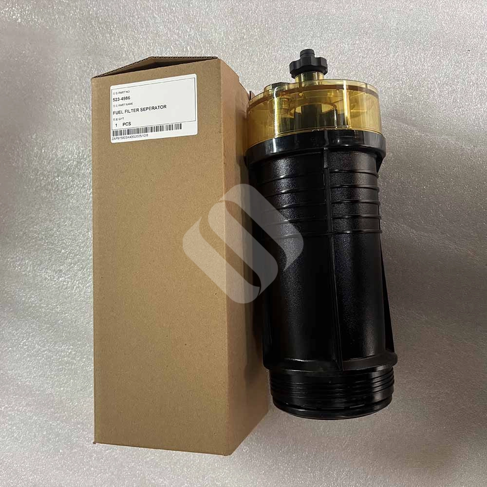 523-4986 Fuel Filter Separator Compatible with Caterpillar 320, 323, 325, 326, 330 & M314 Machinery 523-4986 replacement fuel filter for CAT 330 machinery