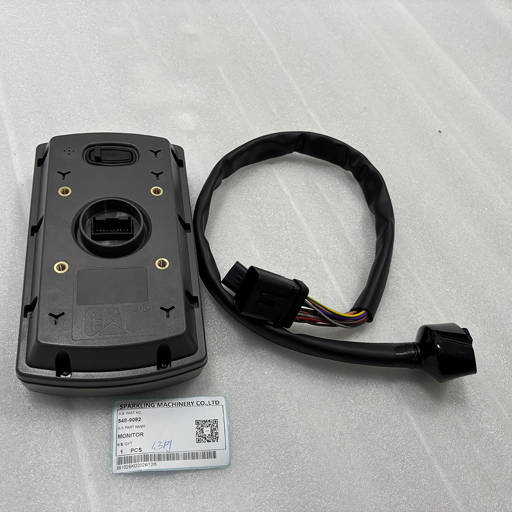 Caterpillar 548-9082 monitor, CA5489082 display, CAT operator monitor, CAT 318E L screen, 320D2 FM monitor GP, 352F-VG monitor group, CAT excavator control panel, CAT monitor replacement part, OEM Caterpillar display