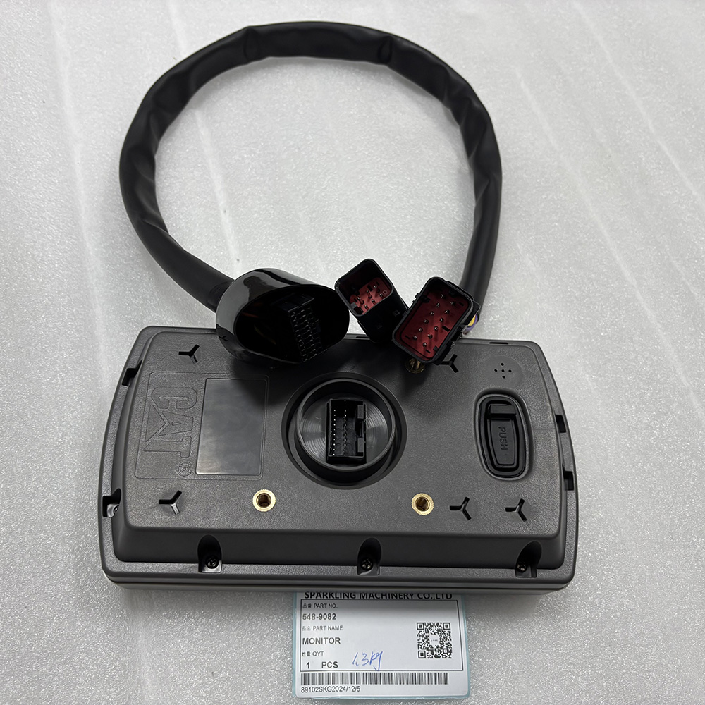 Caterpillar 548-9082 monitor, CA5489082 display, CAT operator monitor, CAT 318E L screen, 320D2 FM monitor GP, 352F-VG monitor group, CAT excavator control panel, CAT monitor replacement part, OEM Caterpillar display