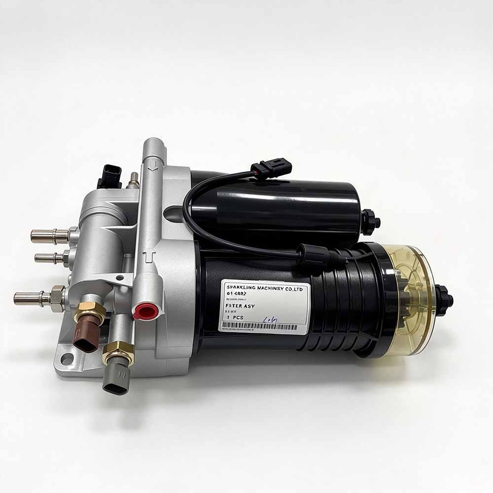 Genuine-CAT-511-5053-primary-fuel-water-separator-assembly-side-view