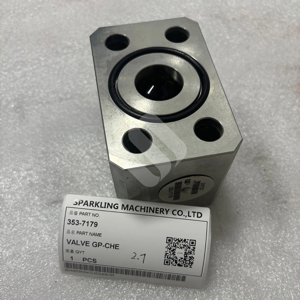 VALVE GP-CHECK, 353‑7179, 3537179, Cat wheel loader valve, Caterpillar hydraulic check valve, Cat 982 XE parts, Cat 982M valve, Cat 980 valve, D10T2 tractor valve, Caterpillar OEM valve, aftermarket Cat valve_ VALVE GP-CHECK, 353‑7179, 3537179, Cat wheel loader valve, Caterpillar hydraulic check valve, Cat 982 XE parts, Cat 982M valve, Cat 980 valve, D10T2 tractor valve, Caterpillar OEM valve, aftermarket Cat valve_
