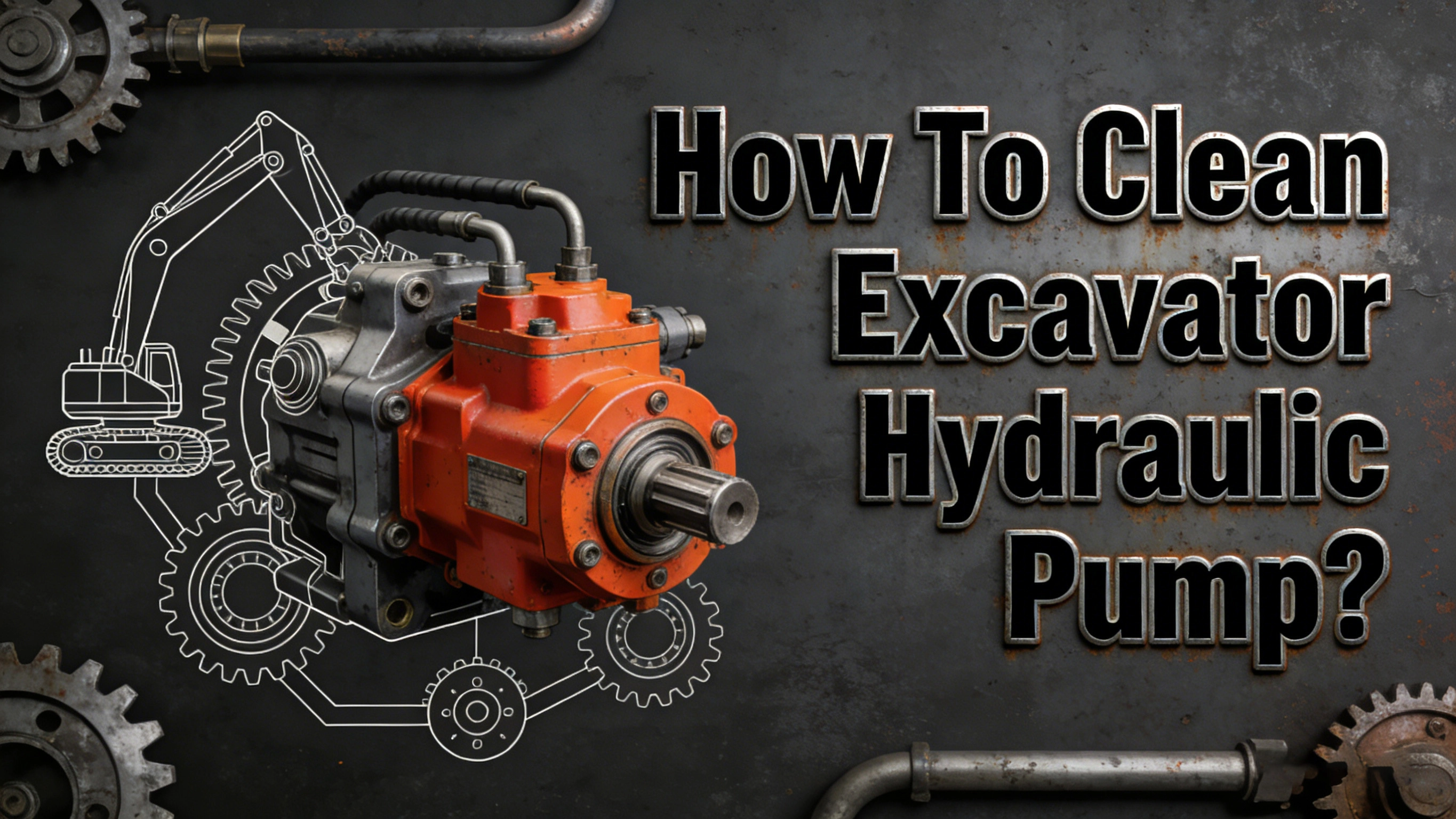 How To Clean Excavator Hydraulic Pump