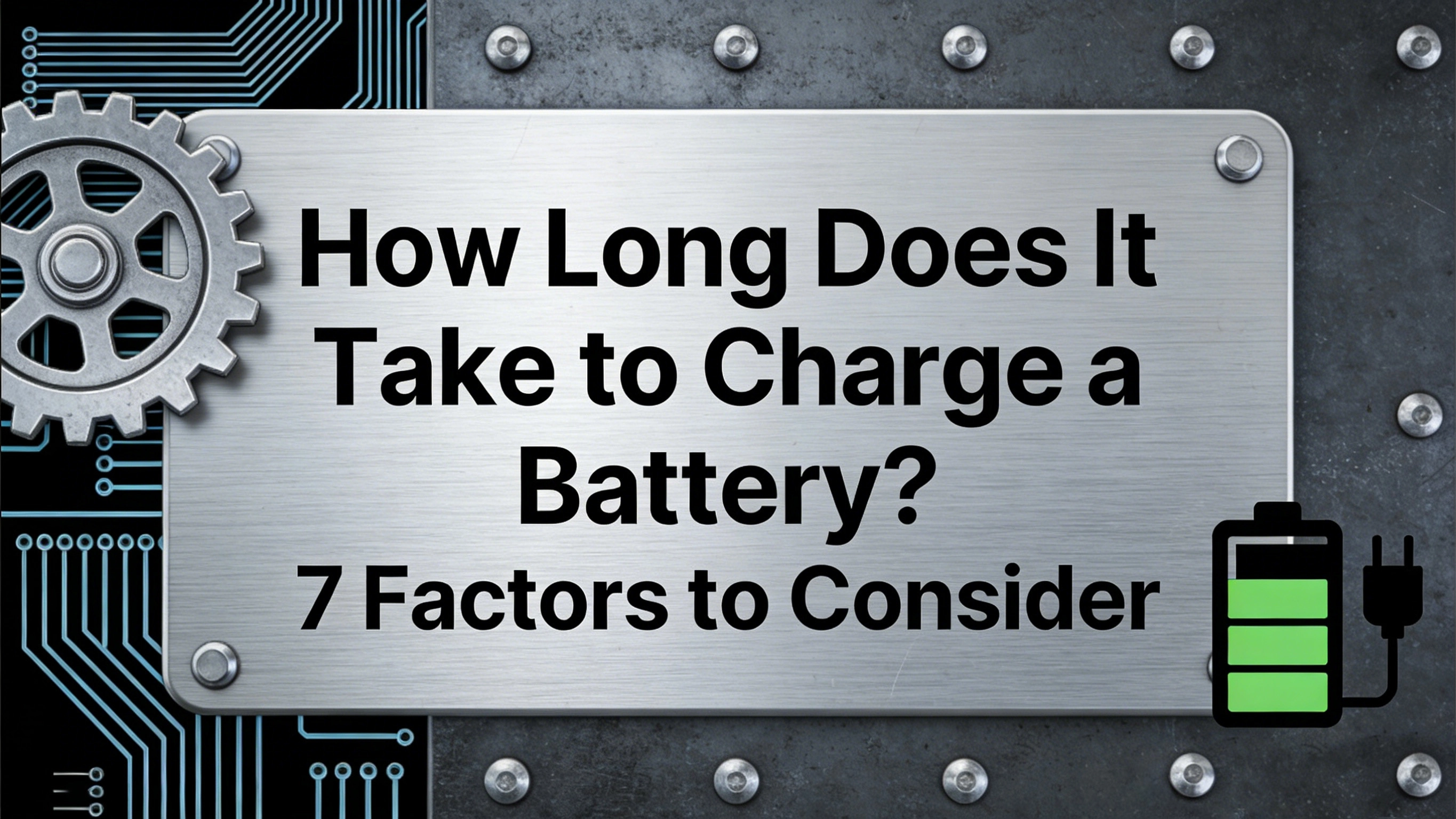 How Long Does It Take to Charge a Battery