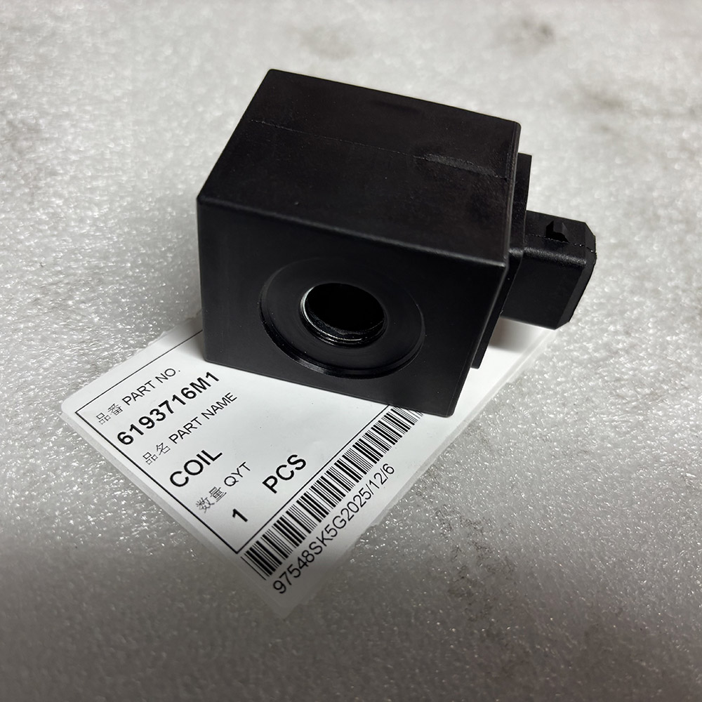 Genuine Terex electrical coil with part label 6193716M1