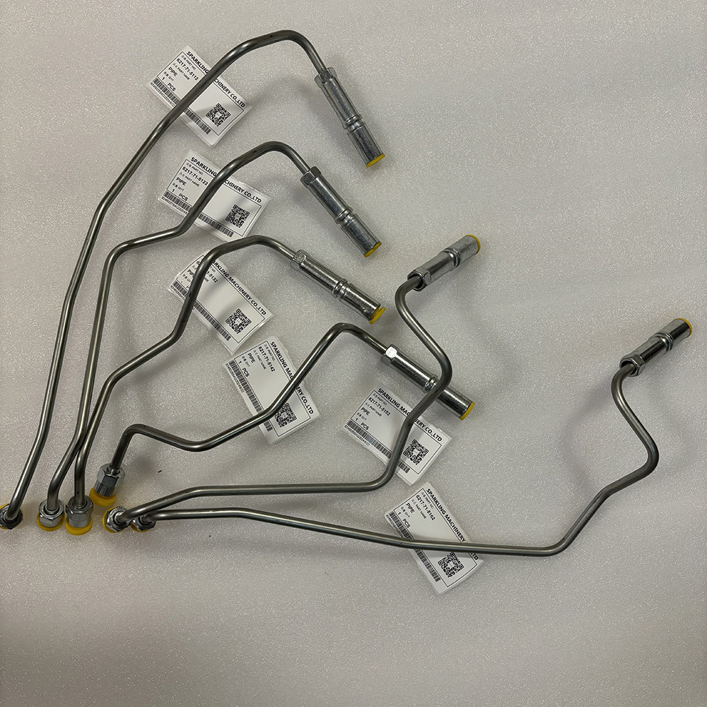 Fuel Piping Tube Set for Komatsu Wheel Loader WA500 SA6D140E 6217-71-5112 6217-71-5122 6217-71-5132 6217-71-5142 6217-71-5152 6217-71-5162