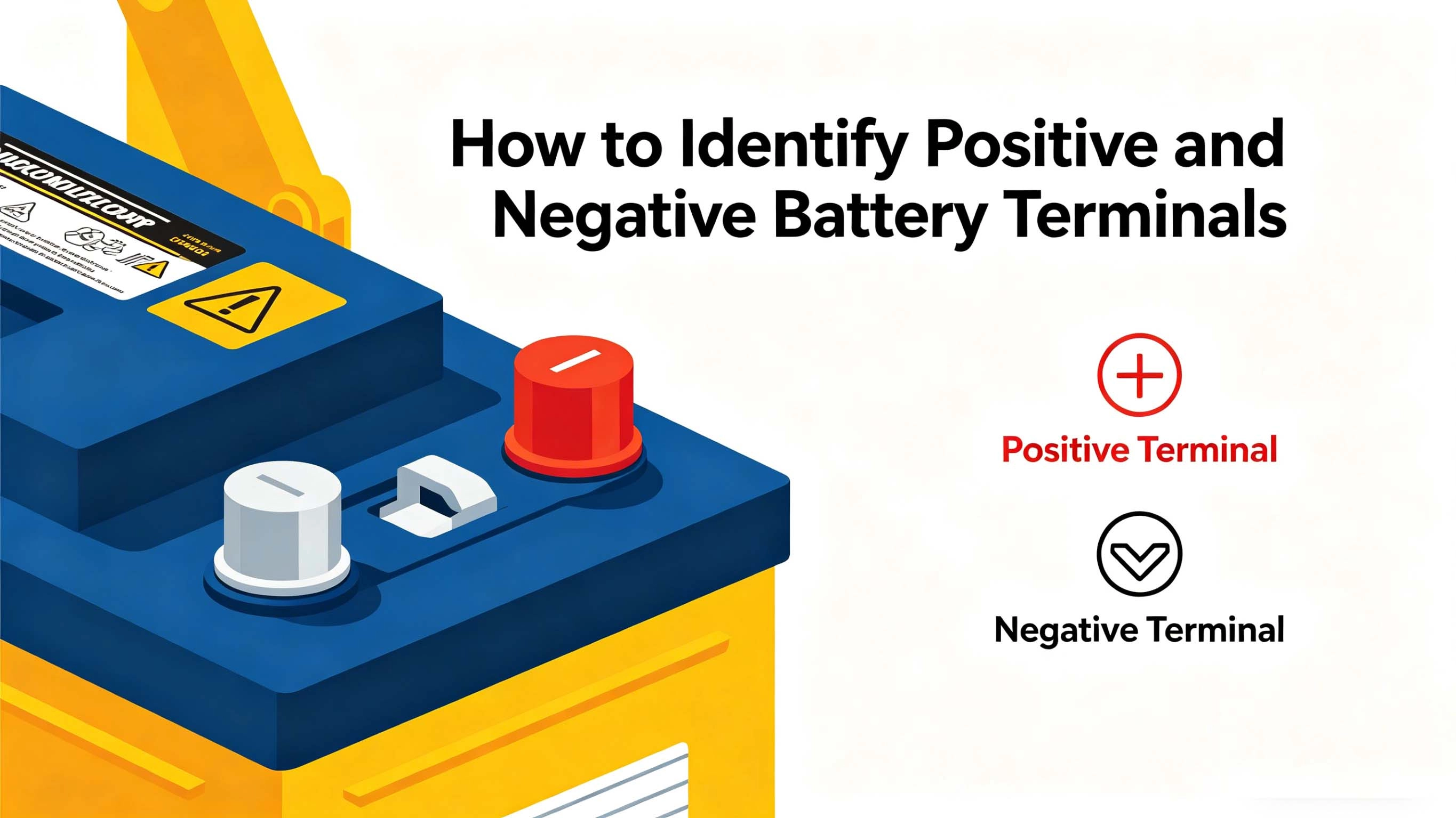How to Identify Positive and Negative Battery Terminals