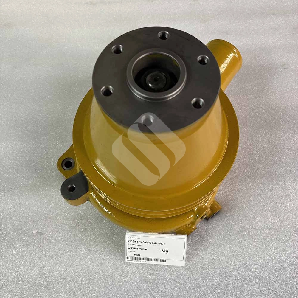 23Kg 6138-61-1400 6138-61-1401 Water Pump for Komatsu Engine S6D105-1 SA6D110-1 and Komatsu Excavators PC400-1 Komatsu Water Pump Part 6138-61-1400 / 6138-61-1401 for Engine S6D105-1 SA6D110-1