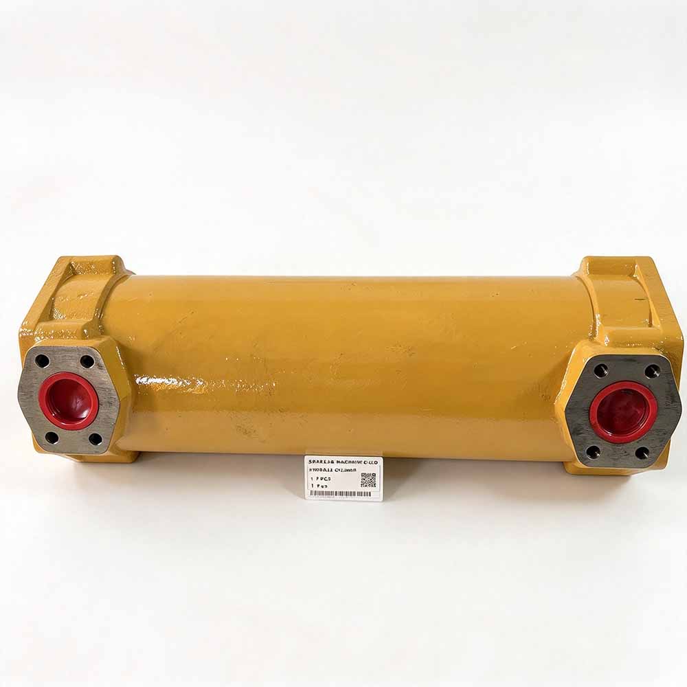 Caterpillar-D9-dozer-replacement-oil-cooler-1011741-flange-and-core-close-up