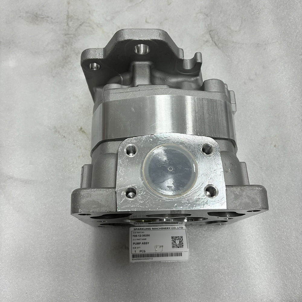 705-12-35250, 7051235250 gear pump, KOMATSU HM400-3R hydraulic pump, dump truck parts, gear pump assembly, hydraulic replacement parts, SPARKLING MACHINERY pump, KOMATSU dump truck spare parts