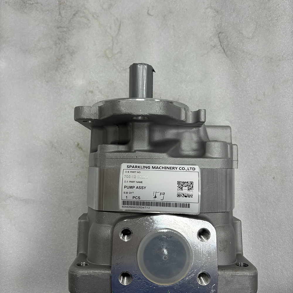705-12-35250, 7051235250 gear pump, KOMATSU HM400-3R hydraulic pump, dump truck parts, gear pump assembly, hydraulic replacement parts, SPARKLING MACHINERY pump, KOMATSU dump truck spare parts