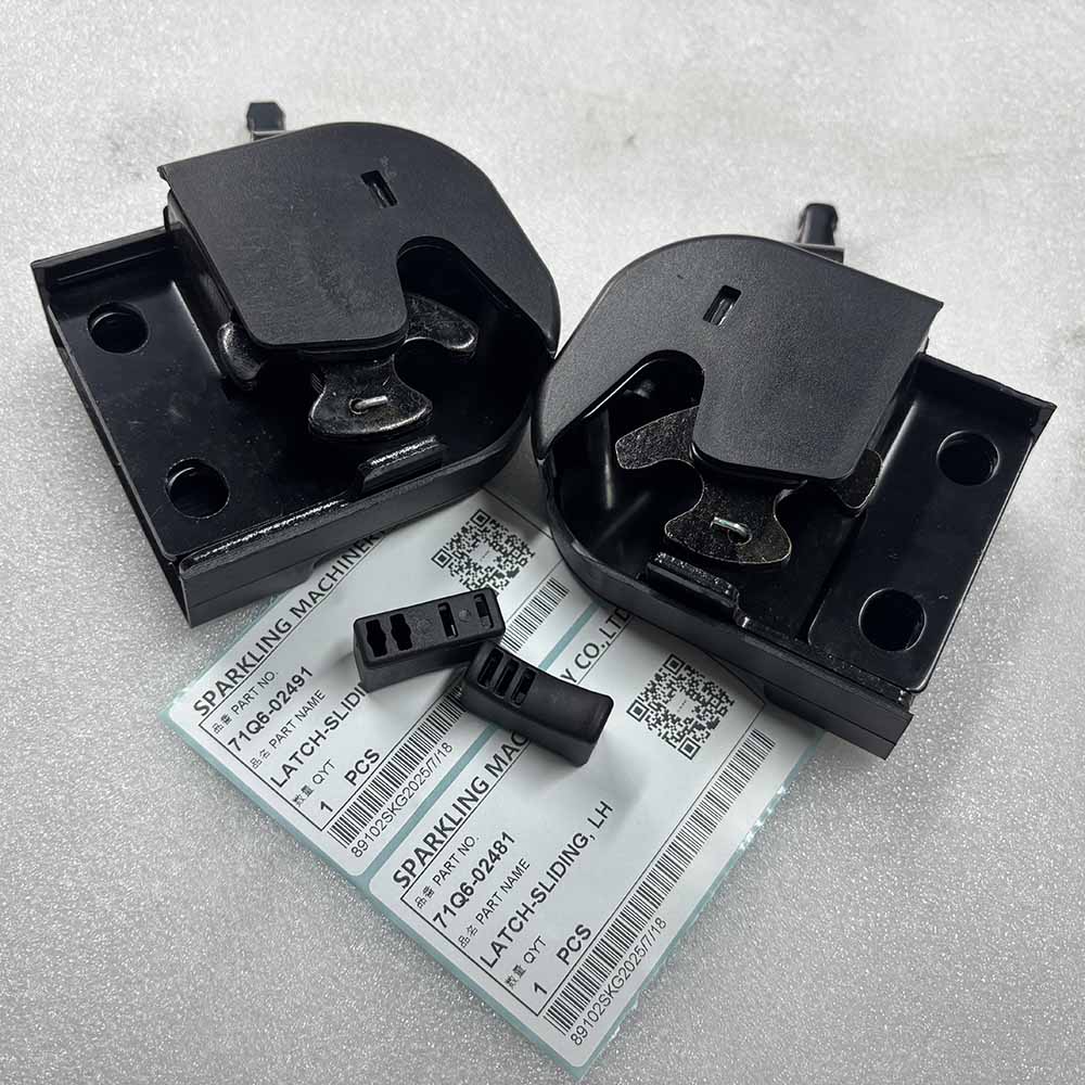 HYUNDAI EXCAVATOR PARTS MADE IN CHINA NEW HW140 HW210 HX140L HX160L HX220L HX220NL 71Q6-02491 71Q6-02481 LATCH-SLIDING, RH LATCH-SLIDING, LH SPARKLING MACHINERY