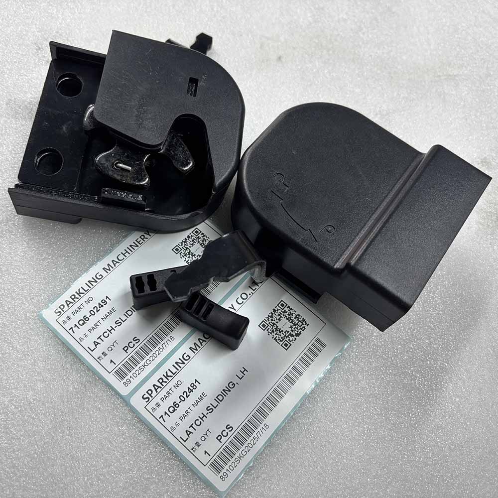HYUNDAI EXCAVATOR PARTS MADE IN CHINA NEW HW140 HW210 HX140L HX160L HX220L HX220NL 71Q6-02491 71Q6-02481 LATCH-SLIDING, RH LATCH-SLIDING, LH SPARKLING MACHINERY