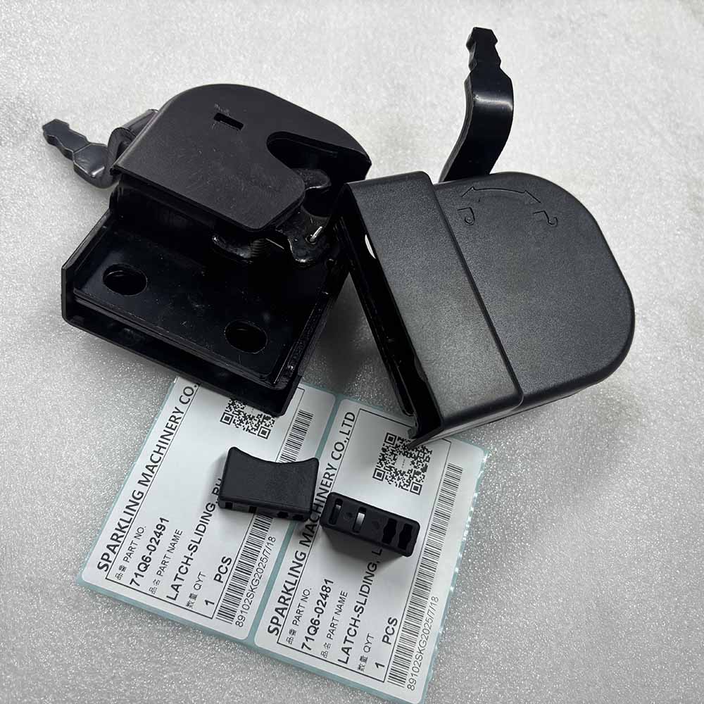 HYUNDAI EXCAVATOR PARTS MADE IN CHINA NEW HW140 HW210 HX140L HX160L HX220L HX220NL 71Q6-02491 71Q6-02481 LATCH-SLIDING, RH LATCH-SLIDING, LH SPARKLING MACHINERY