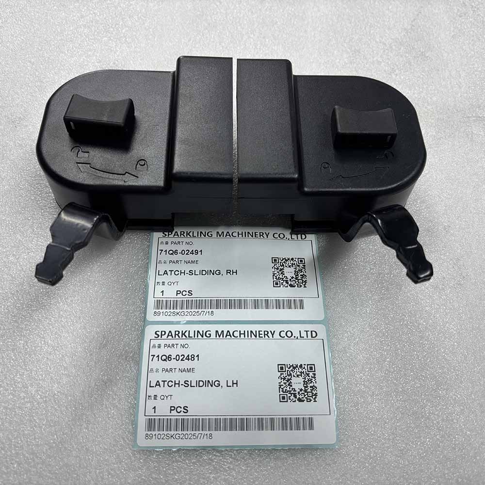 HYUNDAI EXCAVATOR PARTS MADE IN CHINA NEW HW140 HW210 HX140L HX160L HX220L HX220NL 71Q6-02491 71Q6-02481 LATCH-SLIDING, RH LATCH-SLIDING, LH SPARKLING MACHINERY