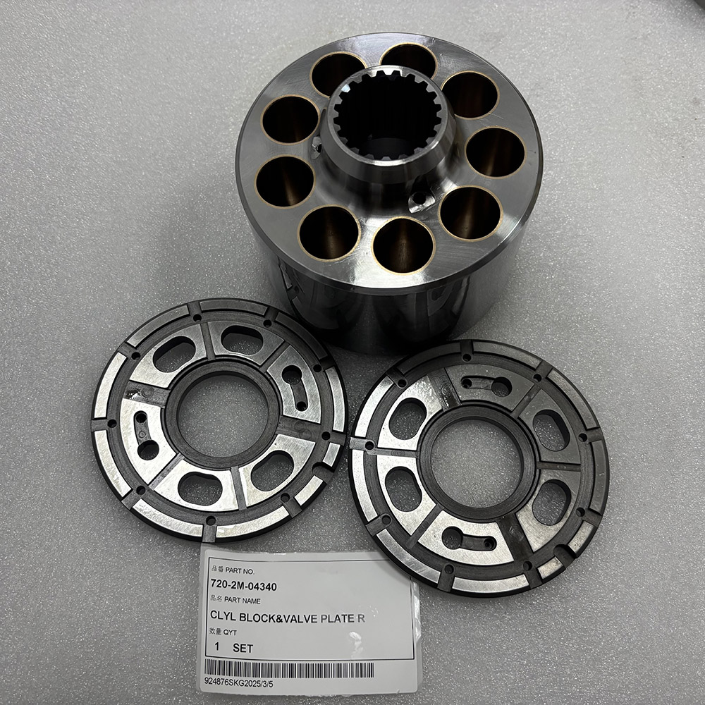 Excavators Spare Parts 720-2M-04340 CLYL BLOCK & VALVE PLATE R for Komatsu Construction Equipment D31EX D31PX D37EX D37PX D39EX D39PX