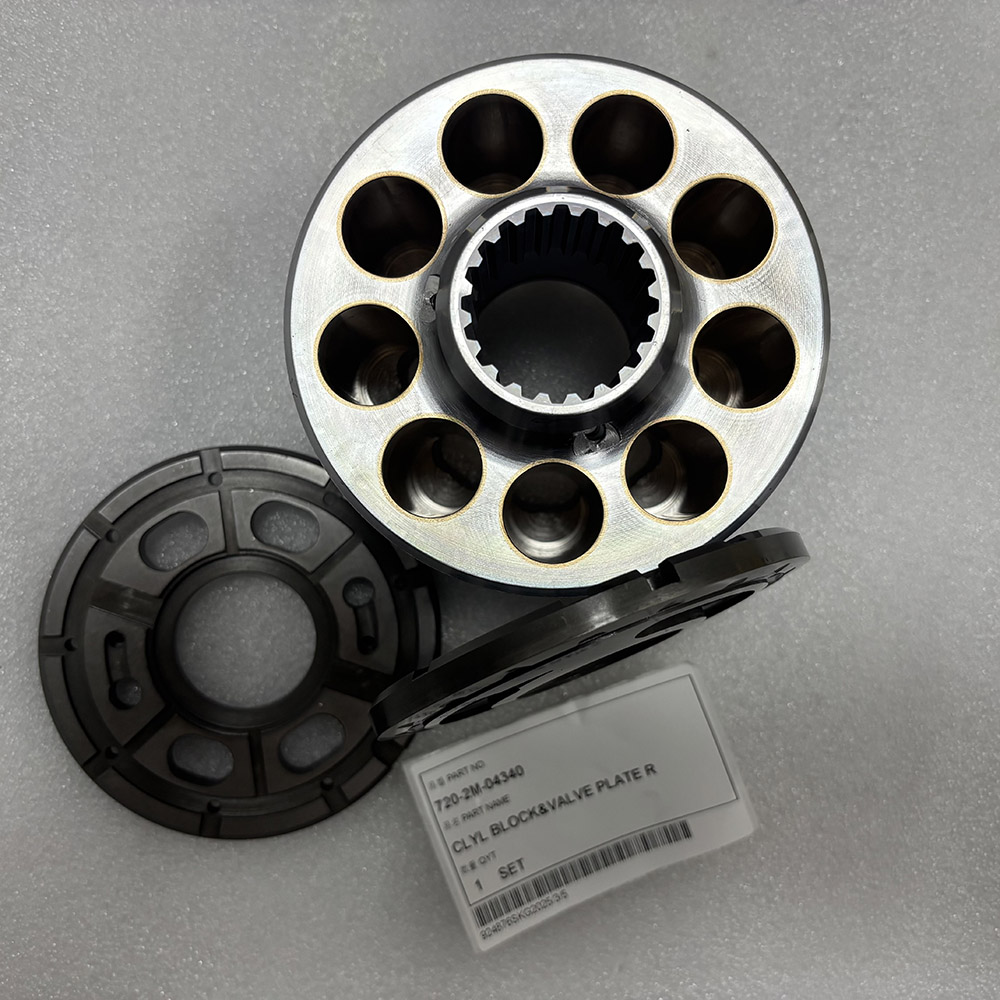 Excavators Spare Parts 720-2M-04340 CLYL BLOCK & VALVE PLATE R for Komatsu Construction Equipment D31EX D31PX D37EX D37PX D39EX D39PX
