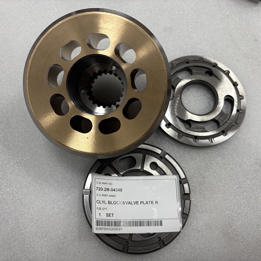 Excavators Spare Parts 720-2M-04340 CLYL BLOCK & VALVE PLATE R for Komatsu Construction Equipment D31EX D31PX D37EX D37PX D39EX D39PX