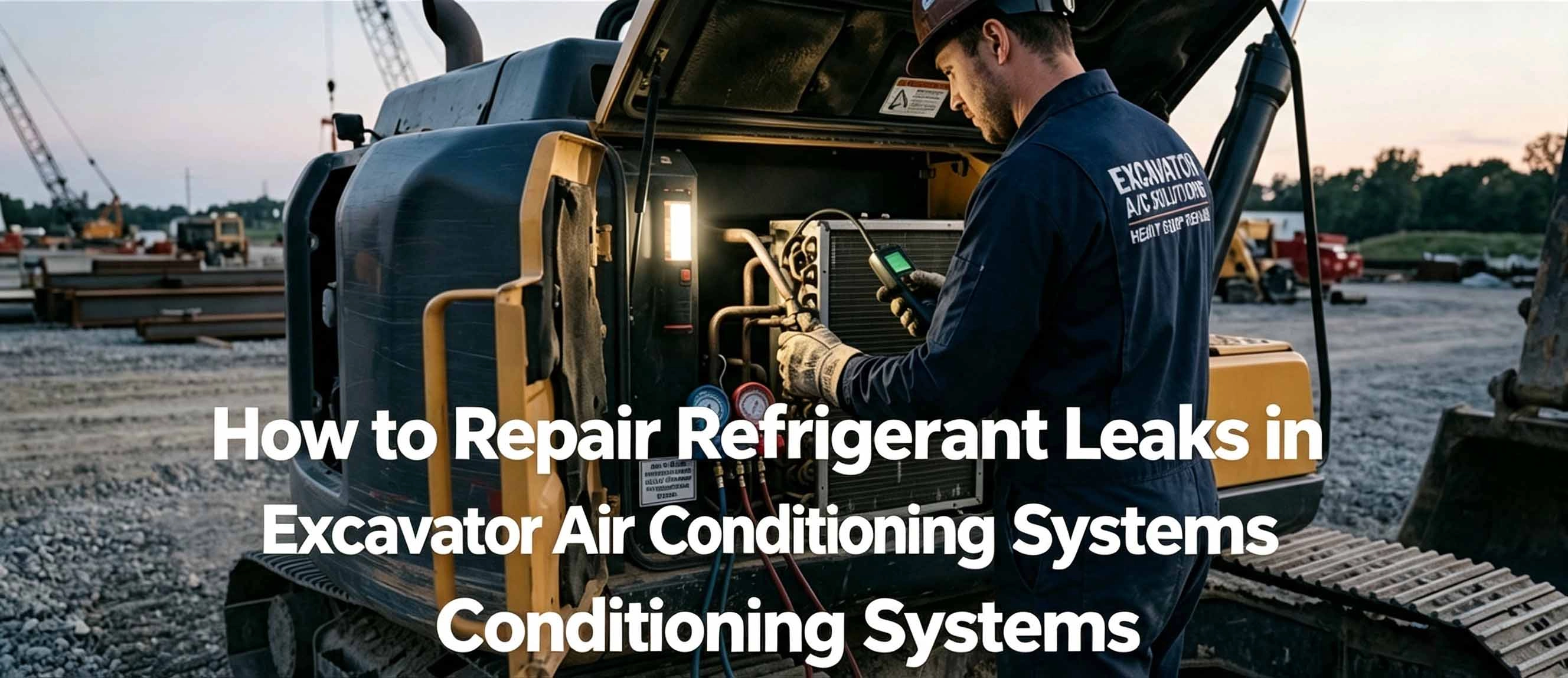 How to Repair Refrigerant Leaks in Excavator Air Conditioning Systems