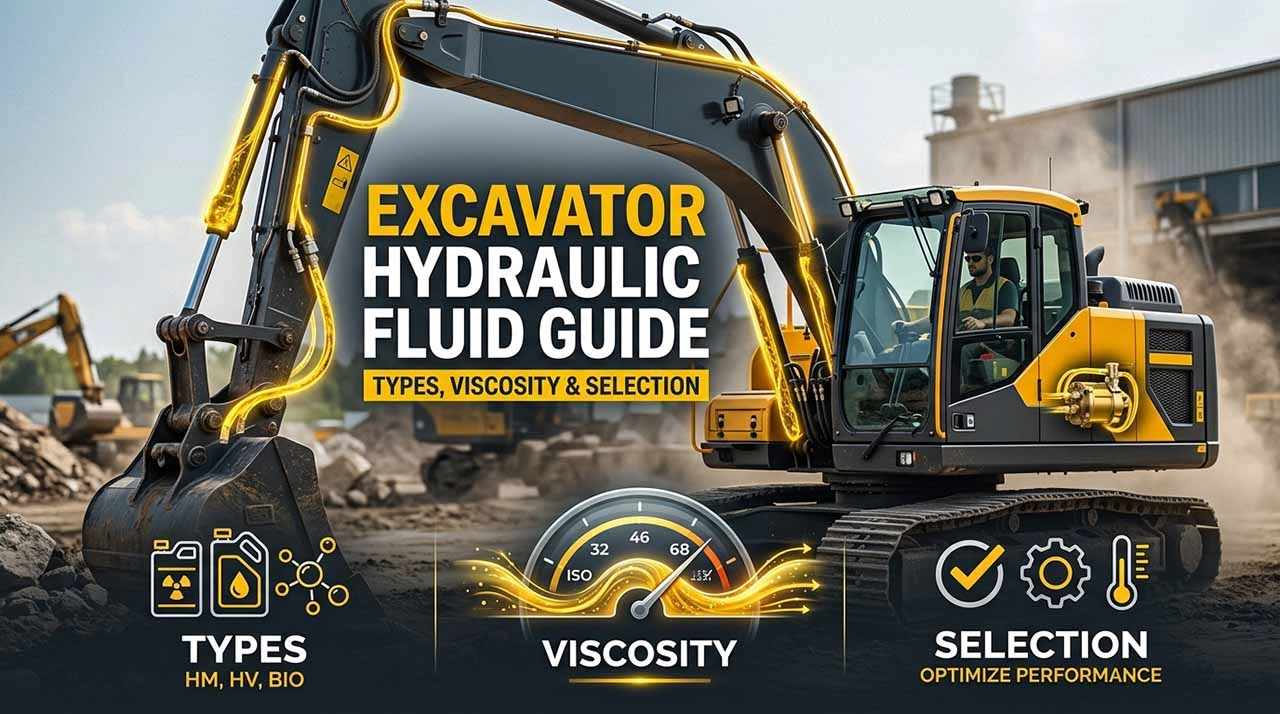 A Complete Guide to Excavator Hydraulic Fluid Types, Viscosity, and Making the Right Choice
