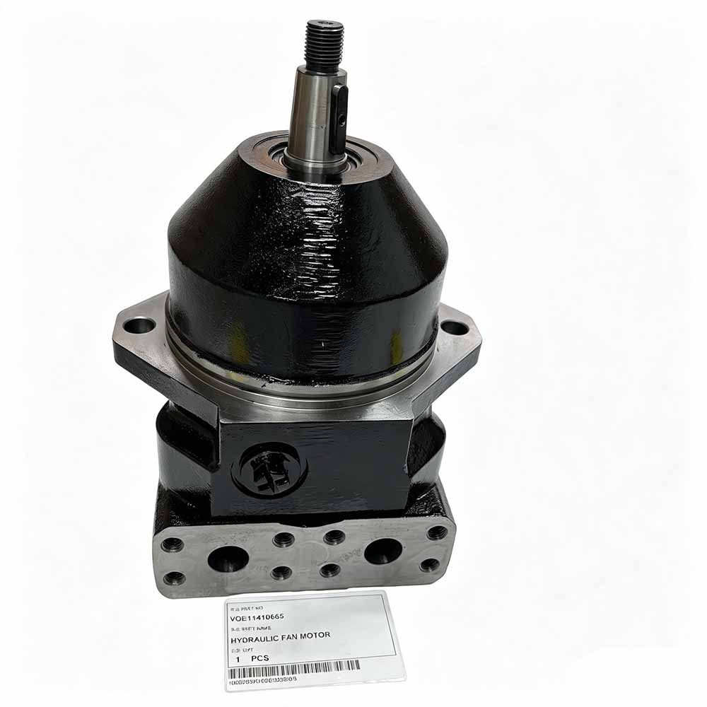 Black hydraulic fan motor VOE11410665 for heavy machinery