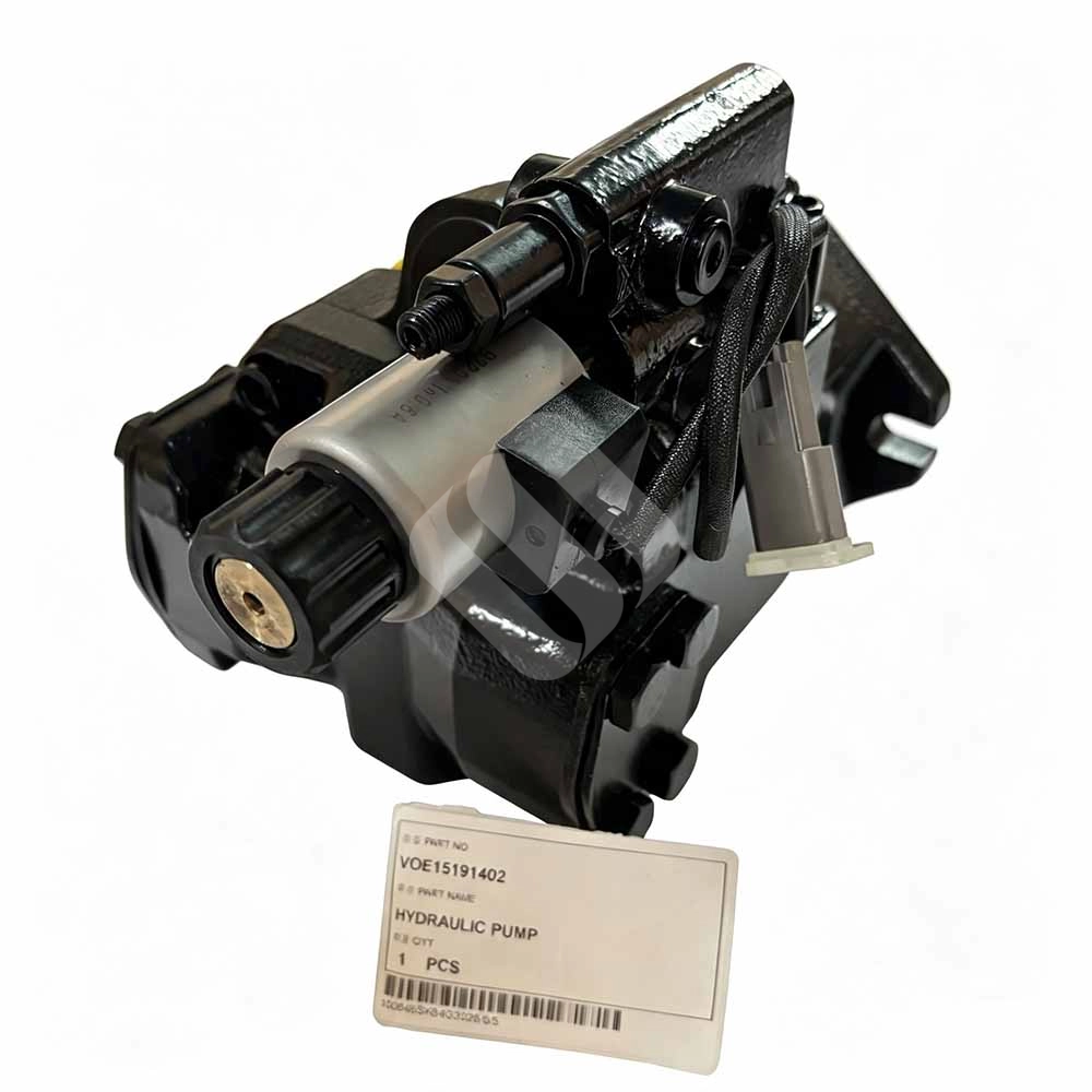 Genuine VOE15191402 Hydraulic Pump for Volvo A25F & A25G Haulers Genuine-Volvo-VOE15191402-hydraulic-piston-pump-side-view