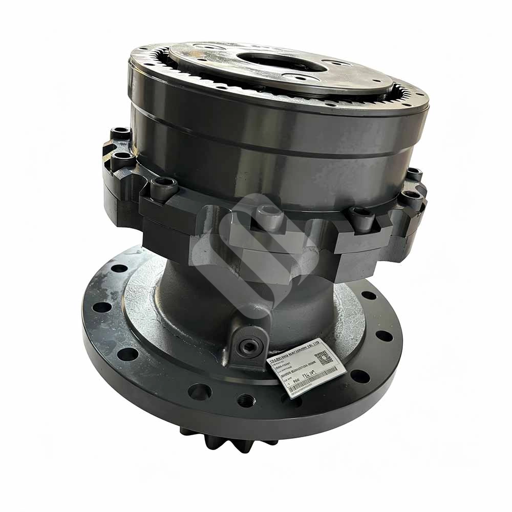 Genuine 39K6-12101 Swing Reduction Gear for Hyundai HX220 & HX220L Industrial planetary gear hub for heavy machinery on a white background