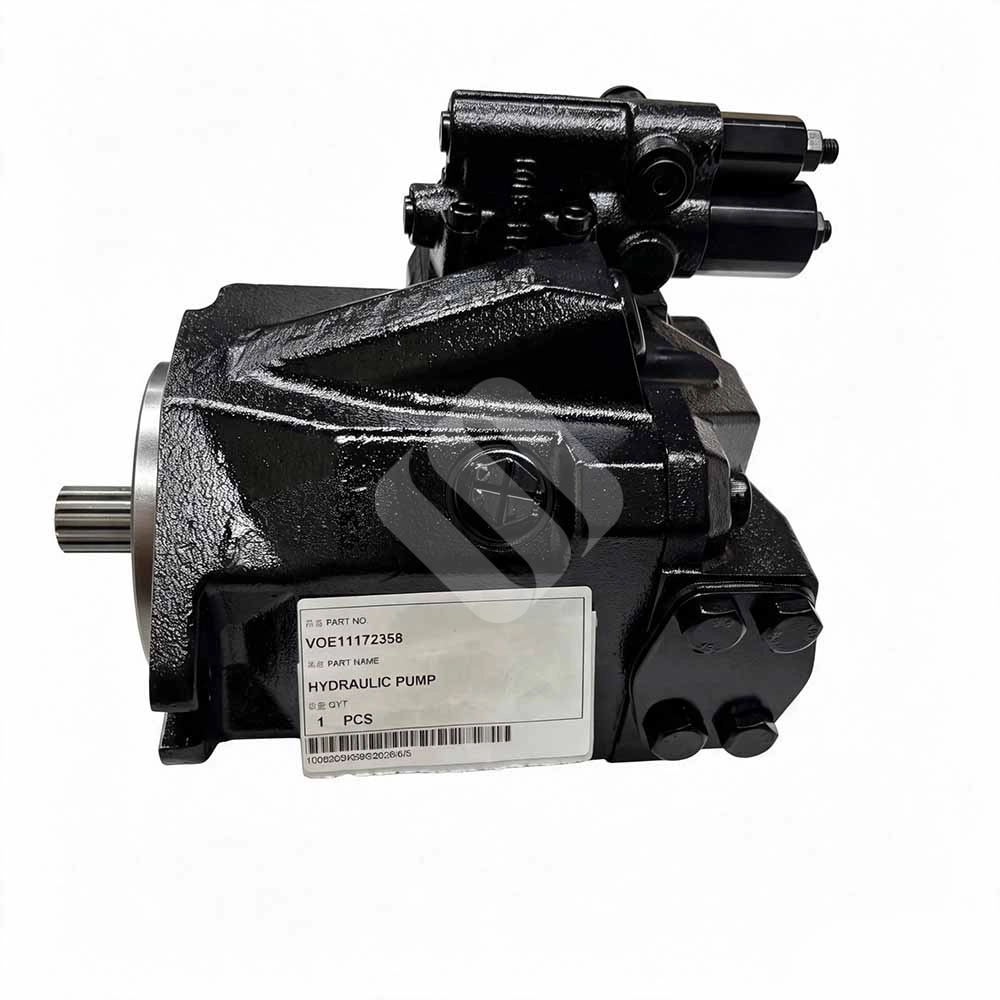 Genuine VOE11172358 Hydraulic Pump for Volvo L60E, L60F & L70E Volvo-wheel-loader-hydraulic-pump-assembly-VOE11172358-packaging