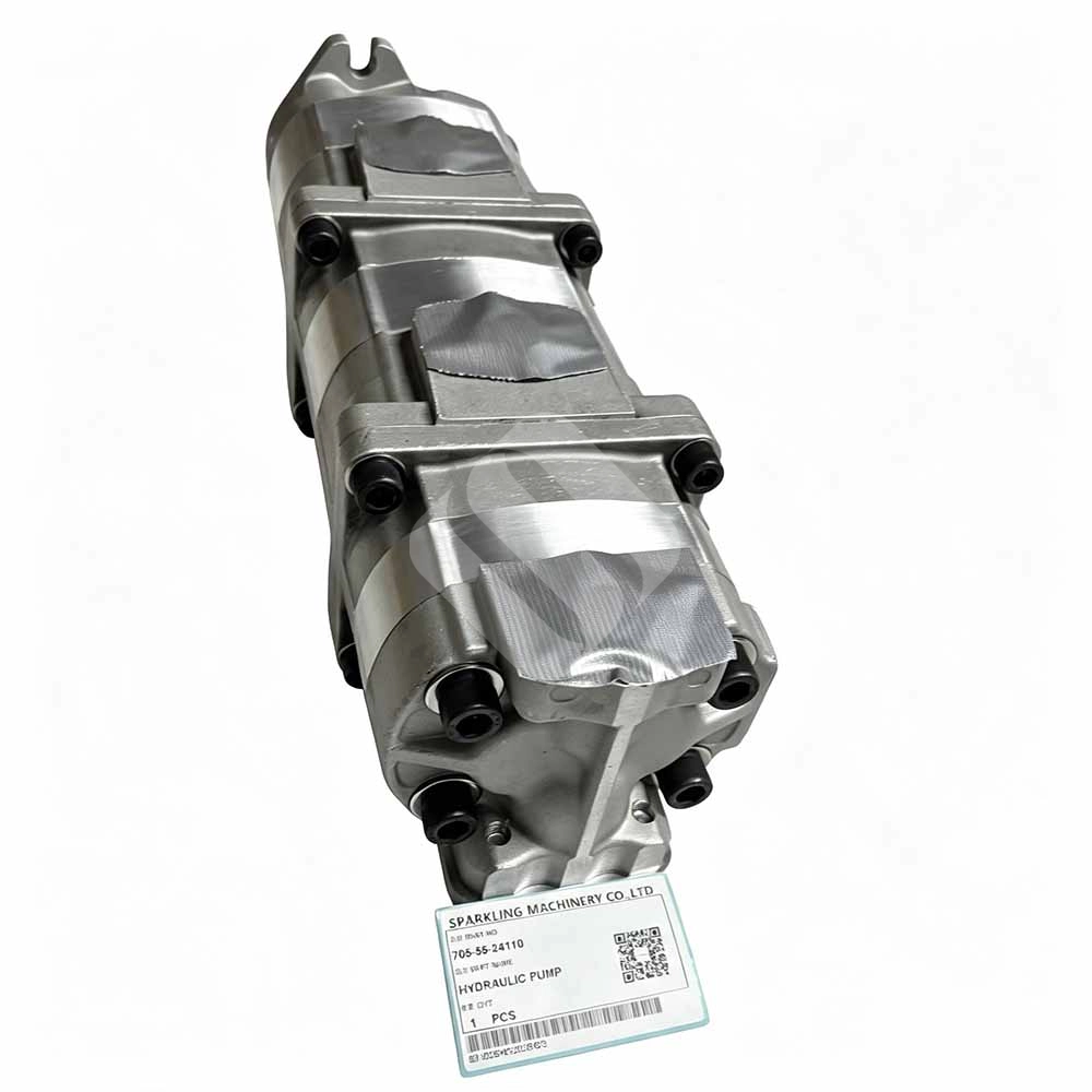 Genuine 705-55-24110 Hydraulic Pump for Komatsu WA300-1 & WA300L-1 Komatsu-WA300L-1-replacement-hydraulic-pump-705-55-24110-close-up