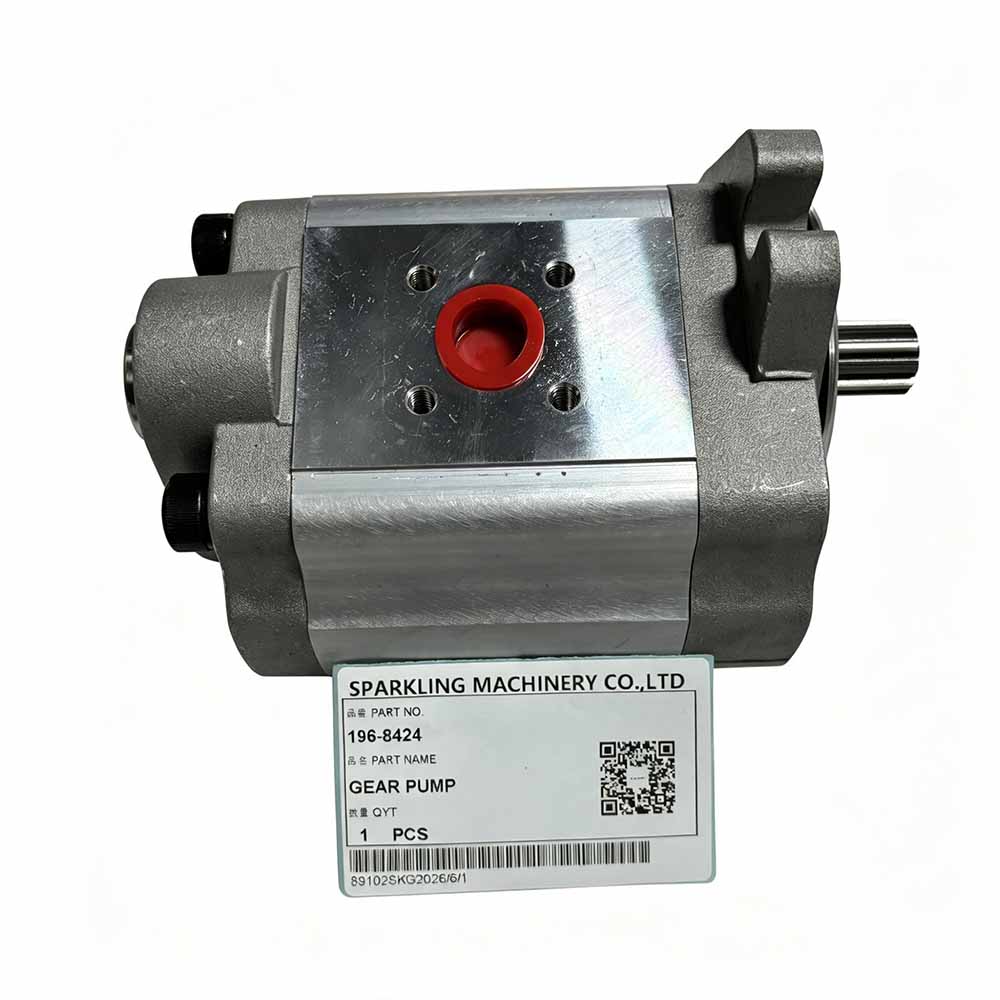Genuine 196-8424 Hydraulic Gear Pump for Caterpillar M313C & M315C Industrial hydraulic gear pump part number 196-8424 with splined shaft