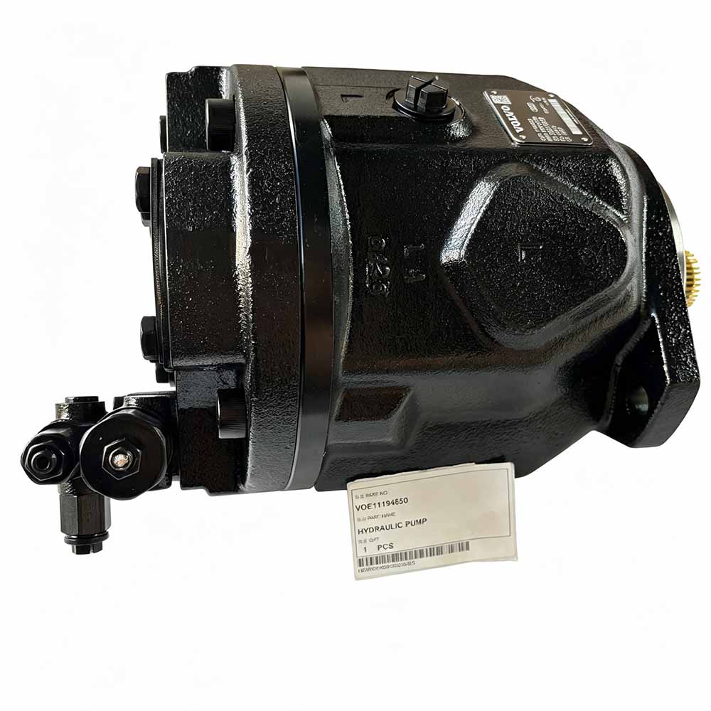 Black Volvo VOE11194650 hydraulic pump for heavy machinery