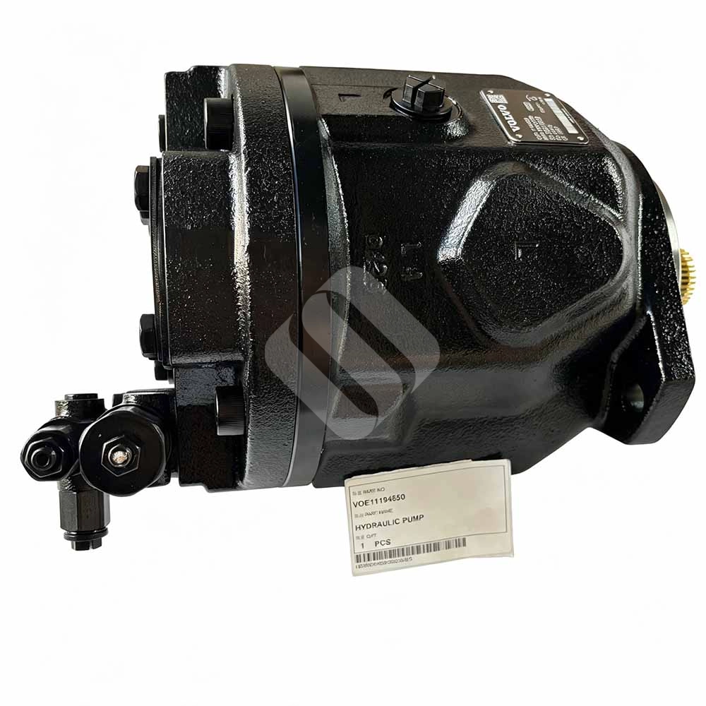 Genuine VOE11194650 Hydraulic Pump for Volvo A35E Articulated Haulers Black Volvo VOE11194650 hydraulic pump for heavy machinery