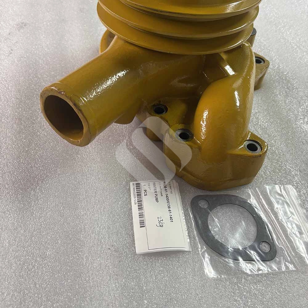 23Kg 6138-61-1400 6138-61-1401 Water Pump for Komatsu Engine S6D105-1 SA6D110-1 and Komatsu Excavators PC400-1 Komatsu Water Pump Part 6138-61-1400 / 6138-61-1401 for Engine S6D105-1 SA6D110-1